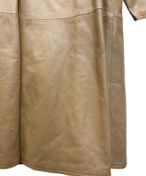 MARCELLA（MARCELLA）MARCELLA (MARCELLA) レザーコート ベージュ サイズ:USA8の古着・服飾アイテム