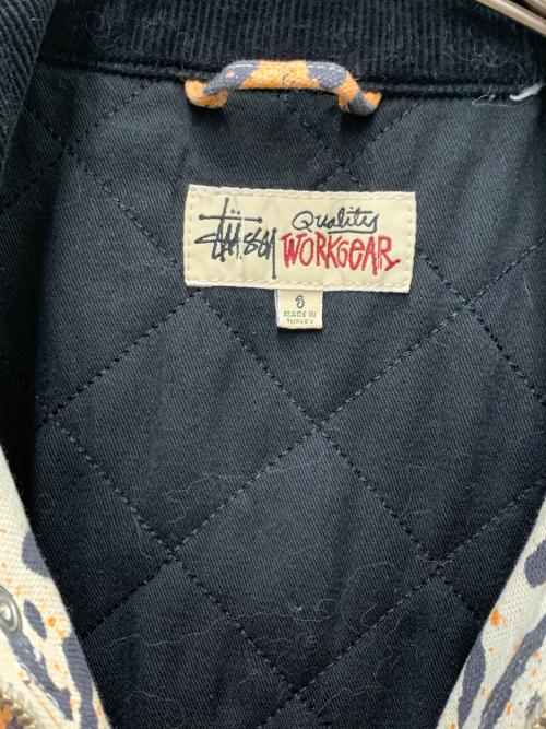 stussy（ステューシー）stussy (ステューシー) ジャケット ベージュ×ブラック サイズ:Sの古着・服飾アイテム
