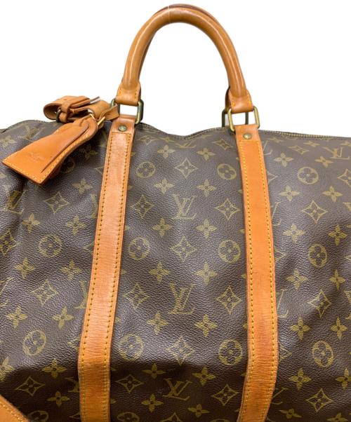 LOUIS VUITTON（ルイ ヴィトン）LOUIS VUITTON (ルイ ヴィトン) ボストンバッグ　キーポル・バンドリエール55 ブラウンの古着・服飾アイテム