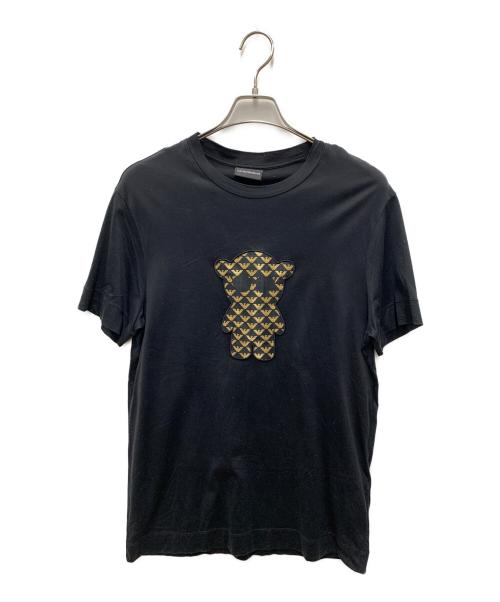 EMPORIO ARMANI（エンポリオ アルマーニ）EMPORIO ARMANI (エンポリオ アルマーニ) 半袖Tシャツ ブラック サイズ:Mの古着・服飾アイテム