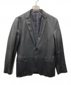 Calvin Kleinカルバンクライン）の古着「ラムレザージャケット」｜ブラック