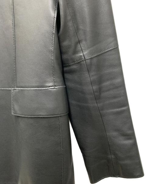 Calvin Klein（カルバンクライン）Calvin Klein (カルバンクライン) ラムレザージャケット ブラック サイズ:38の古着・服飾アイテム