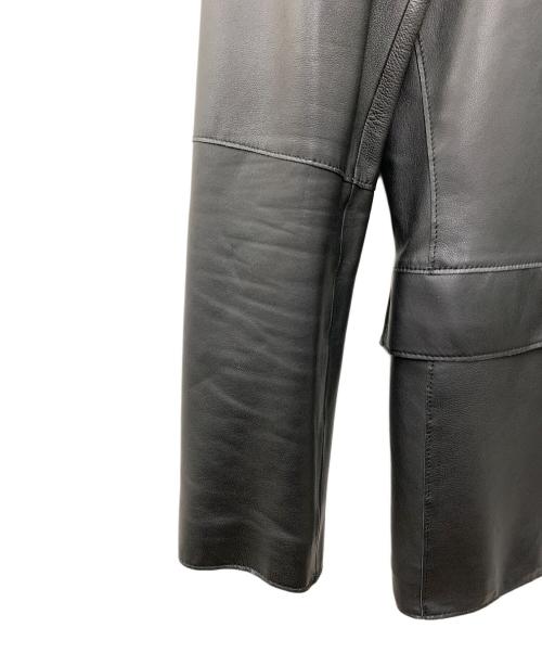 Calvin Klein（カルバンクライン）Calvin Klein (カルバンクライン) ラムレザージャケット ブラック サイズ:38の古着・服飾アイテム