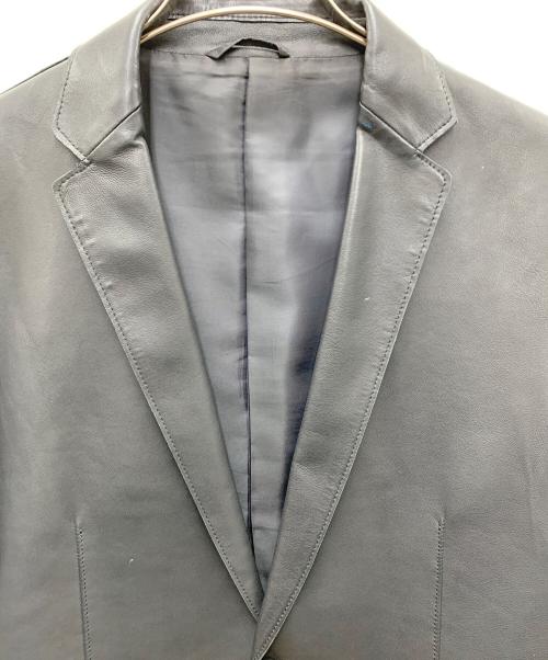 Calvin Klein（カルバンクライン）Calvin Klein (カルバンクライン) ラムレザージャケット ブラック サイズ:38の古着・服飾アイテム