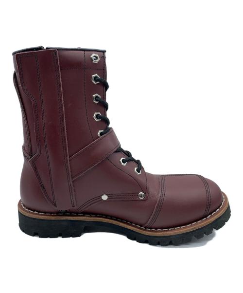 AVIREX（アヴィレックス）AVIREX (アヴィレックス) バイカーブーツ ボルドー サイズ:26.0の古着・服飾アイテム