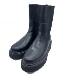 ORIENTAL TRAFFIC（オリエンタルトラフィック）の古着「厚底リブニットブーツ」｜ブラック