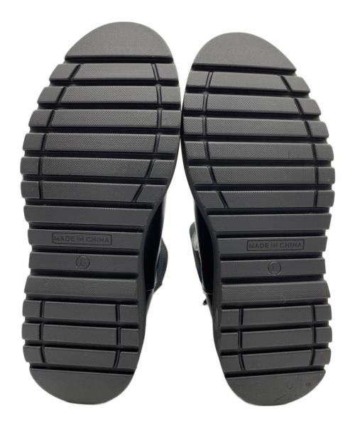 ORIENTAL TRAFFIC（オリエンタルトラフィック）ORIENTAL TRAFFIC (オリエンタルトラフィック) 厚底リブニットブーツ ブラック サイズ:Lの古着・服飾アイテム