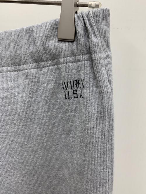 AVIREX（アヴィレックス）AVIREX (アヴィレックス) スウェットパンツ ライトグレー サイズ:M 未使用品の古着・服飾アイテム
