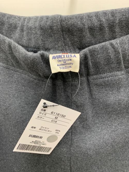 AVIREX（アヴィレックス）AVIREX (アヴィレックス) スウェットパンツ ブラック サイズ:M 未使用品の古着・服飾アイテム