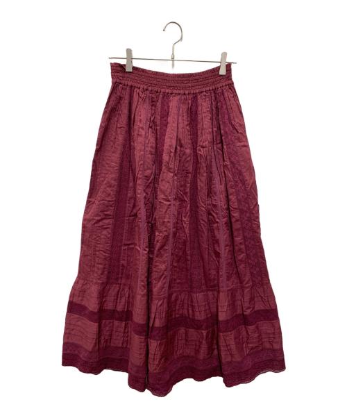 sara mallika（サラマリカ）sara mallika (サラマリカ) ロングスカート ワインレッド サイズ:FREE 未使用品の古着・服飾アイテム
