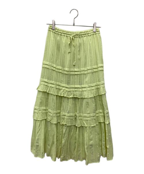 sara mallika（サラマリカ）sara mallika (サラマリカ) スカート グリーン サイズ:S 未使用品の古着・服飾アイテム