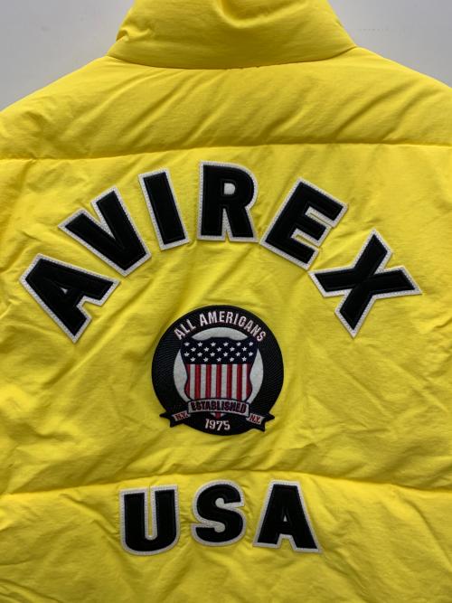 AVIREX（アヴィレックス）AVIREX (アヴィレックス) ダウンジャケット イエロー サイズ:2XL 未使用品の古着・服飾アイテム