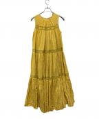 sara mallikaサラマリカ）の古着「ノースリーブワンピース」｜イエロー