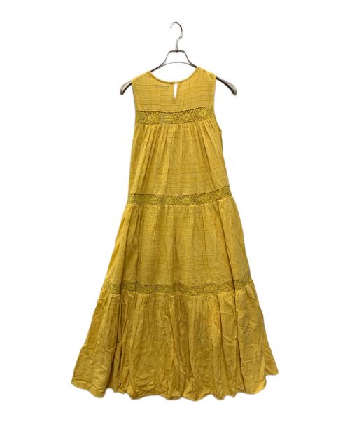 sara mallika（サラマリカ）sara mallika (サラマリカ) ノースリーブワンピース イエロー サイズ:free 未使用品の古着・服飾アイテム