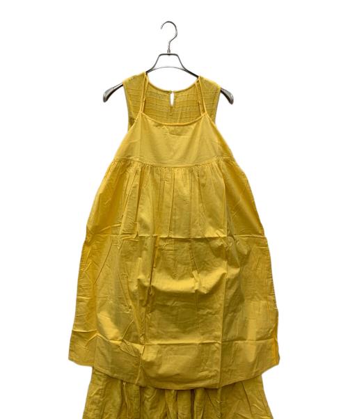sara mallika（サラマリカ）sara mallika (サラマリカ) ノースリーブワンピース イエロー サイズ:free 未使用品の古着・服飾アイテム