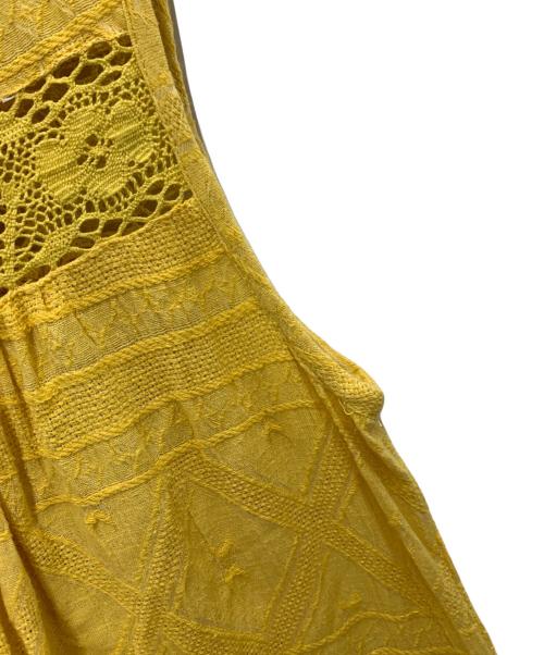 sara mallika（サラマリカ）sara mallika (サラマリカ) ノースリーブワンピース イエロー サイズ:free 未使用品の古着・服飾アイテム