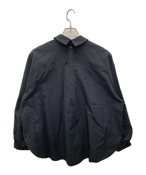 ENFOLD（エンフォルド）ENFOLD (エンフォルド) ギャザースリーブプルオーバーシャツ ブラック サイズ:38の古着・服飾アイテム