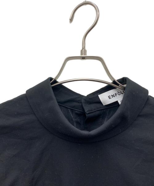 ENFOLD（エンフォルド）ENFOLD (エンフォルド) ギャザースリーブプルオーバーシャツ ブラック サイズ:38の古着・服飾アイテム