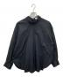ENFOLD（エンフォルド）の古着「ギャザースリーブプルオーバーシャツ」｜ブラック