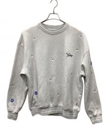 KEBOZ×nick gear（ケボズ×ニックギア）の古着「クルーネックスウェット」｜ライトグレー