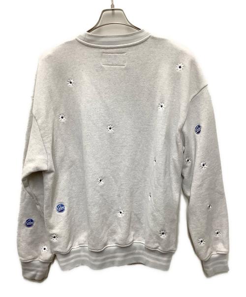 KEBOZ（ケボズ）KEBOZ (ケボズ) NICK GEAR (ニックギア) クルーネックスウェット ライトグレー サイズ:Lの古着・服飾アイテム