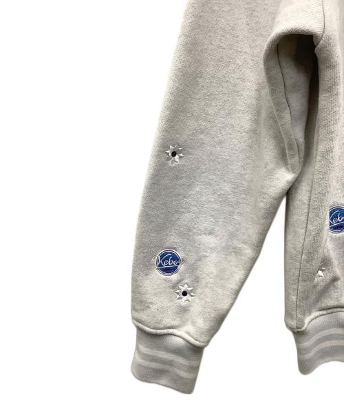 KEBOZ（ケボズ）KEBOZ (ケボズ) NICK GEAR (ニックギア) クルーネックスウェット ライトグレー サイズ:Lの古着・服飾アイテム