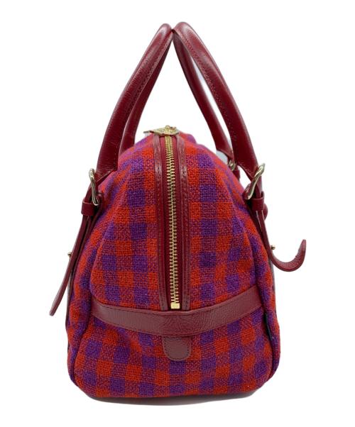 Think Bee!（シンクビー!）Think Bee! (シンクビー!) ハンドバッグ レッド×パープルの古着・服飾アイテム