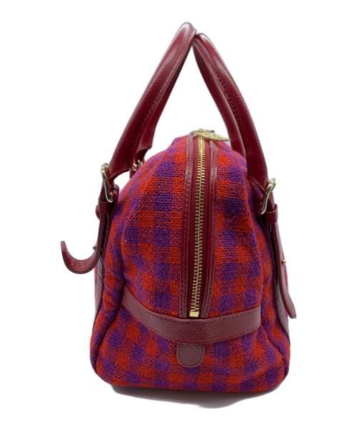 Think Bee!（シンクビー!）Think Bee! (シンクビー!) ハンドバッグ レッド×パープルの古着・服飾アイテム