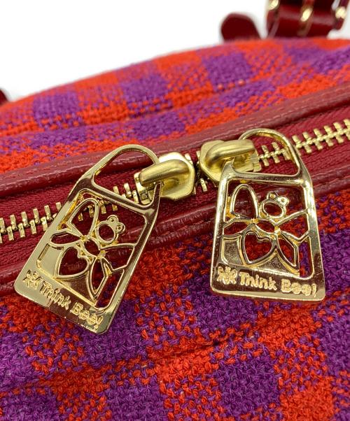 Think Bee!（シンクビー!）Think Bee! (シンクビー!) ハンドバッグ レッド×パープルの古着・服飾アイテム