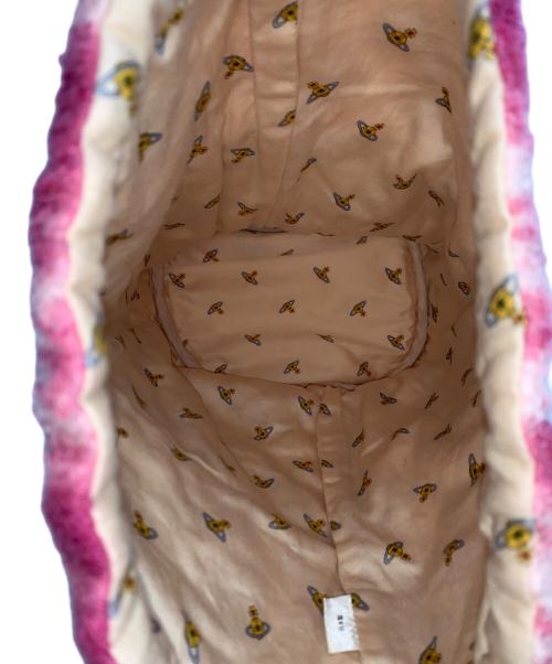 Vivienne Westwood（ヴィヴィアンウエストウッド）Vivienne Westwood (ヴィヴィアンウエストウッド) 巾着 ピンク×ホワイトの古着・服飾アイテム