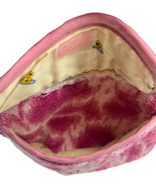 Vivienne Westwood（ヴィヴィアンウエストウッド）Vivienne Westwood (ヴィヴィアンウエストウッド) 巾着 ピンク×ホワイトの古着・服飾アイテム