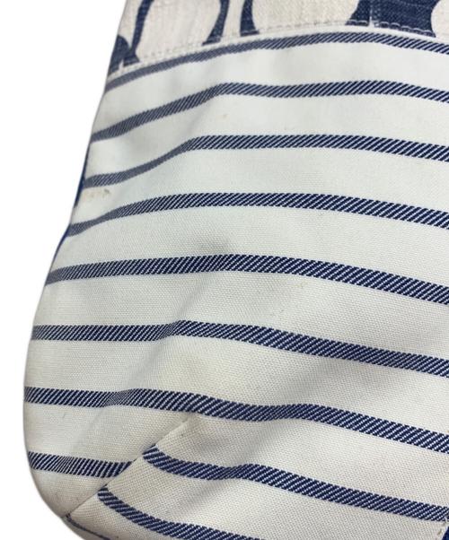 COACH（コーチ）COACH (コーチ) トートバッグ ホワイト×ネイビーの古着・服飾アイテム