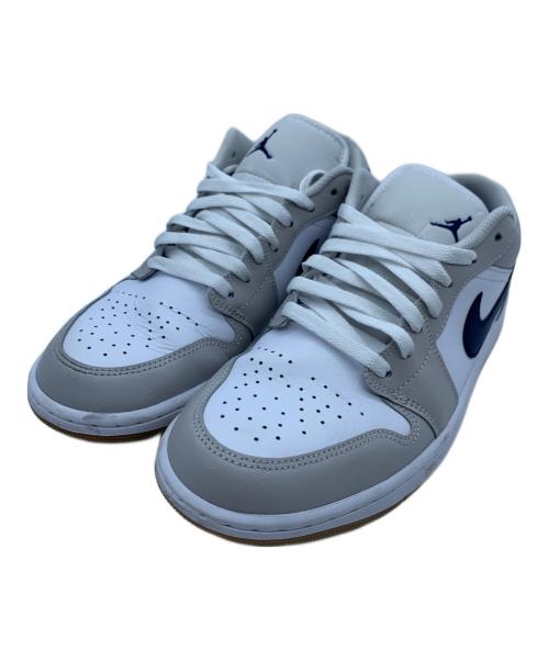 NIKE（ナイキ）NIKE (ナイキ) AIR JORDAN 1 LOW ホワイト×グレー サイズ:27の古着・服飾アイテム