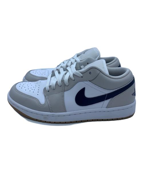 NIKE（ナイキ）NIKE (ナイキ) AIR JORDAN 1 LOW ホワイト×グレー サイズ:27の古着・服飾アイテム