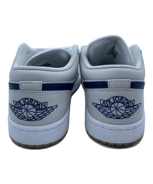 NIKE（ナイキ）NIKE (ナイキ) AIR JORDAN 1 LOW ホワイト×グレー サイズ:27の古着・服飾アイテム