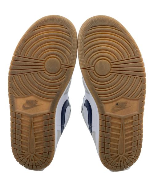 NIKE（ナイキ）NIKE (ナイキ) AIR JORDAN 1 LOW ホワイト×グレー サイズ:27の古着・服飾アイテム