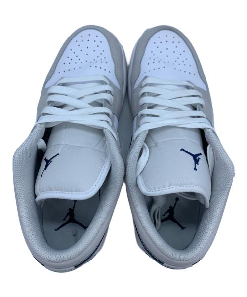NIKE（ナイキ）NIKE (ナイキ) AIR JORDAN 1 LOW ホワイト×グレー サイズ:27の古着・服飾アイテム