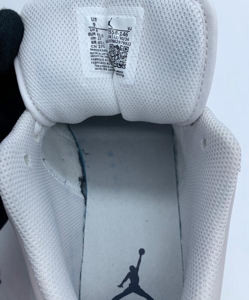 NIKE（ナイキ）NIKE (ナイキ) AIR JORDAN 1 LOW ホワイト×グレー サイズ:27の古着・服飾アイテム