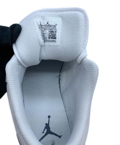NIKE（ナイキ）NIKE (ナイキ) AIR JORDAN 1 LOW ホワイト×グレー サイズ:27の古着・服飾アイテム