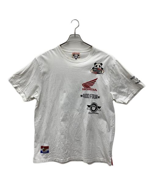 pandiesta japan（パンディエスタジャパン）pandiesta japan (パンディエスタジャパン) HONDA (ホンダ) 半袖カットソー ホワイト サイズ:XXLの古着・服飾アイテム