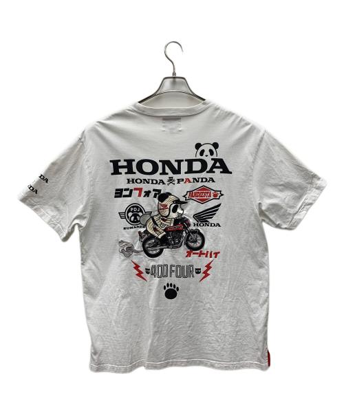 pandiesta japan（パンディエスタジャパン）pandiesta japan (パンディエスタジャパン) HONDA (ホンダ) 半袖カットソー ホワイト サイズ:XXLの古着・服飾アイテム