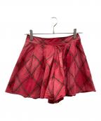 BURBERRY BLUE LABELバーバリー ブルー レーベル）の古着「スカンツ」｜レッド