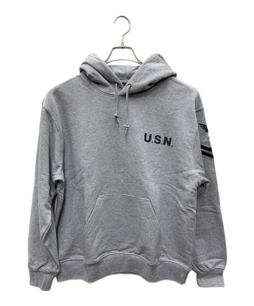 AVIREX（アヴィレックス）AVIREX (アヴィレックス) パーカー ライトグレー サイズ:XL 未使用品の古着・服飾アイテム