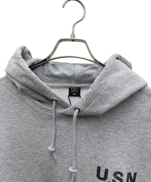 AVIREX（アヴィレックス）AVIREX (アヴィレックス) パーカー ライトグレー サイズ:XL 未使用品の古着・服飾アイテム