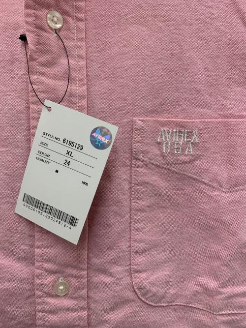 AVIREX（アヴィレックス）AVIREX (アヴィレックス) 長袖シャツ ピンク サイズ:XL 未使用品の古着・服飾アイテム
