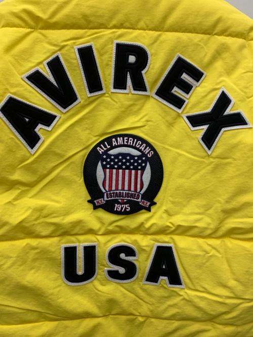 AVIREX（アヴィレックス）AVIREX (アヴィレックス) 中綿ジャケット イエロー サイズ:L 未使用品の古着・服飾アイテム