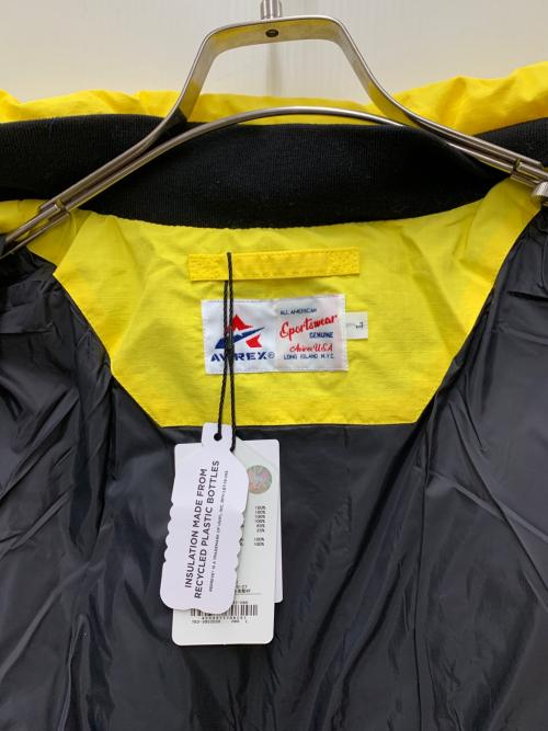 AVIREX（アヴィレックス）AVIREX (アヴィレックス) 中綿ジャケット イエロー サイズ:L 未使用品の古着・服飾アイテム