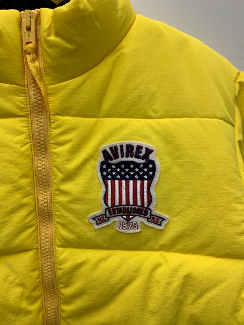 AVIREX（アヴィレックス）AVIREX (アヴィレックス) 中綿ジャケット イエロー サイズ:L 未使用品の古着・服飾アイテム