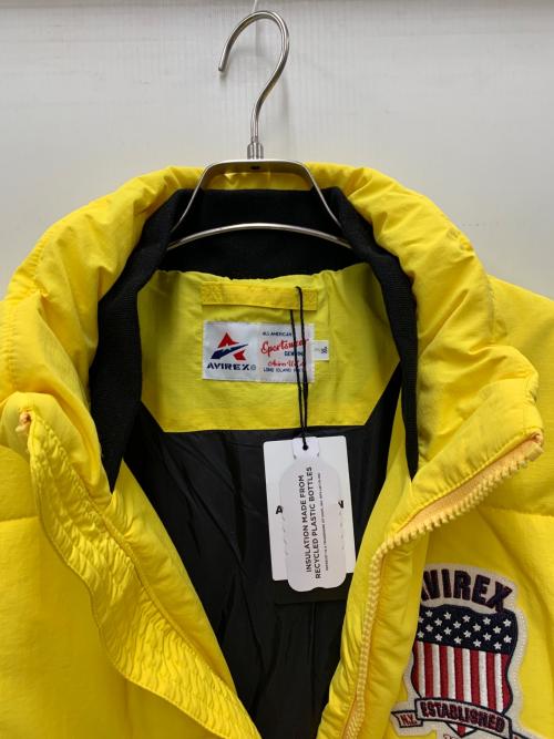 AVIREX（アヴィレックス）AVIREX (アヴィレックス) 中綿ジャケット イエロー サイズ:XL 未使用品の古着・服飾アイテム