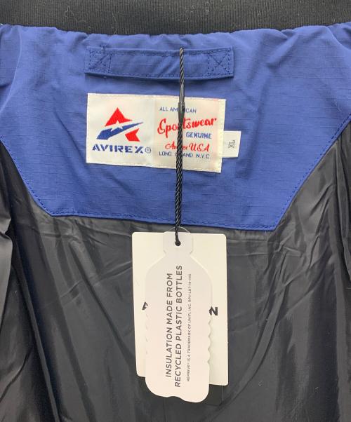 AVIREX（アヴィレックス）AVIREX (アヴィレックス) 中綿ジャケット ブルー サイズ:XL 未使用品の古着・服飾アイテム